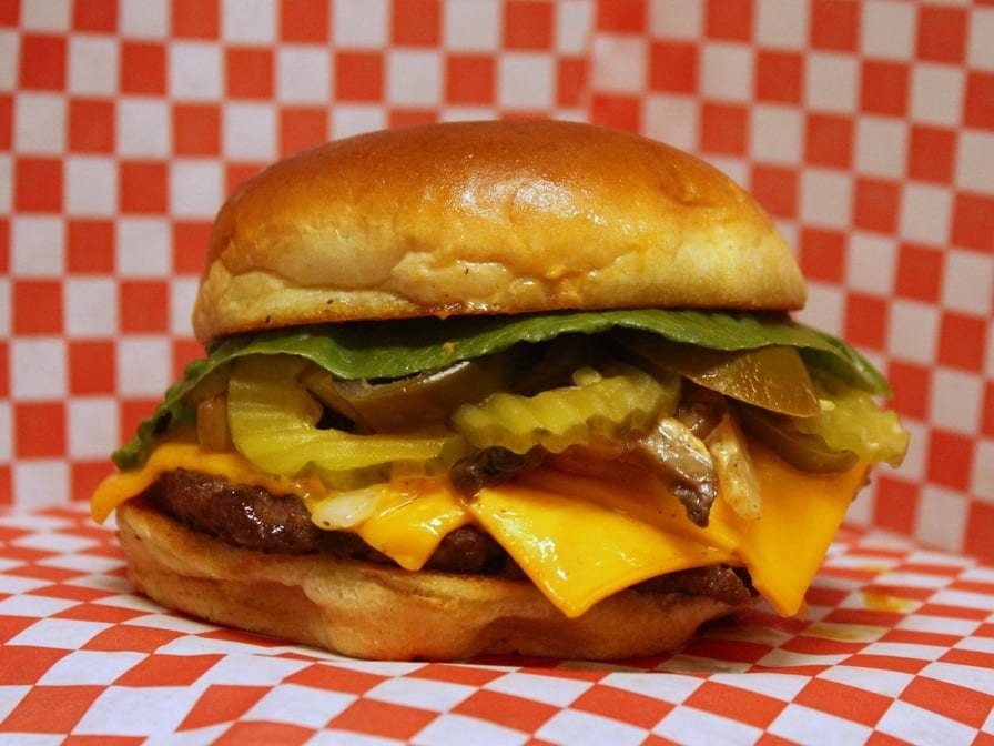 Double BBQ Cheese Burger.