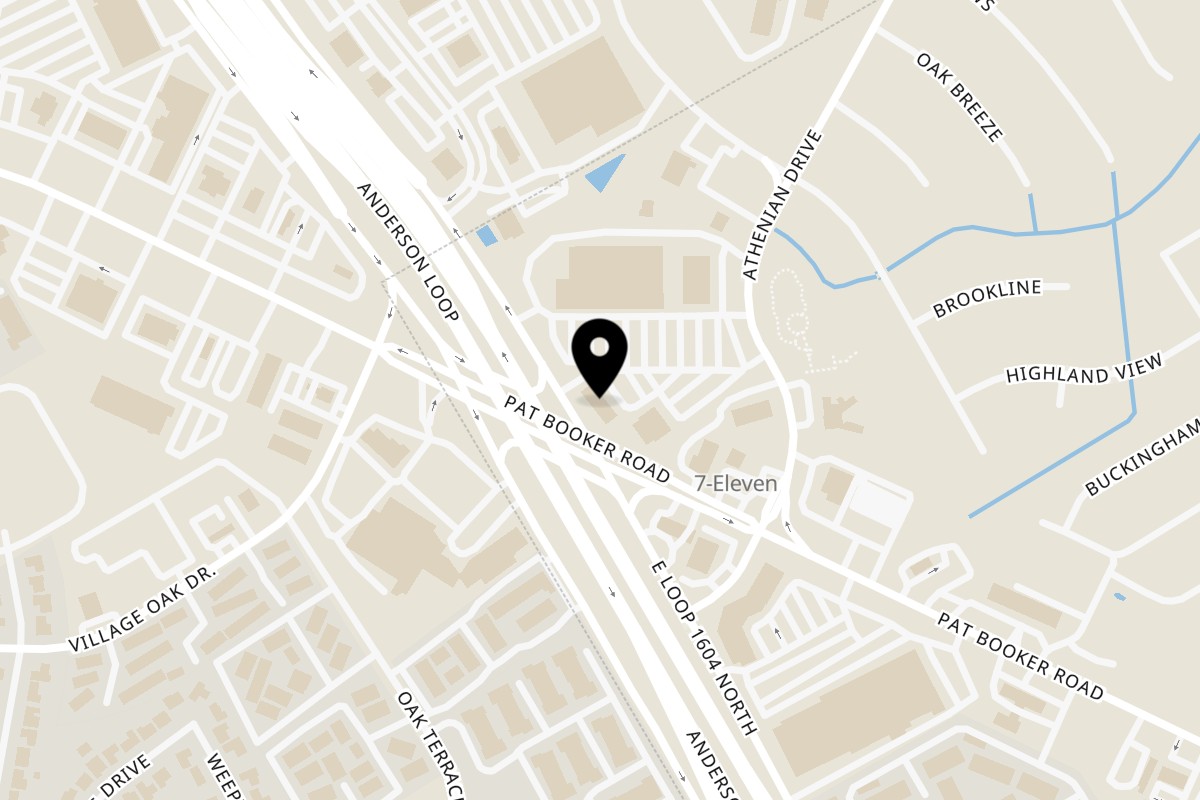 Map showing the location of Grill House Burgers on 3142 Pat Booker Rd ste 150 in Universal City